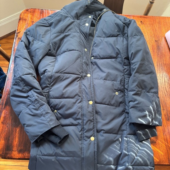 J. Crew Mercantile Long Puffer Coat in Black Women’s SZ Small with Belt - Picture 4 of 8